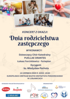 Plakat koncertu w Lusławicach